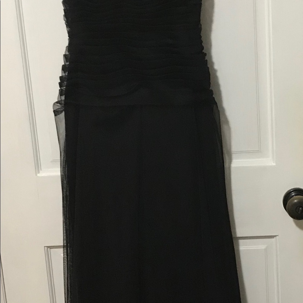 Black lace designer gown